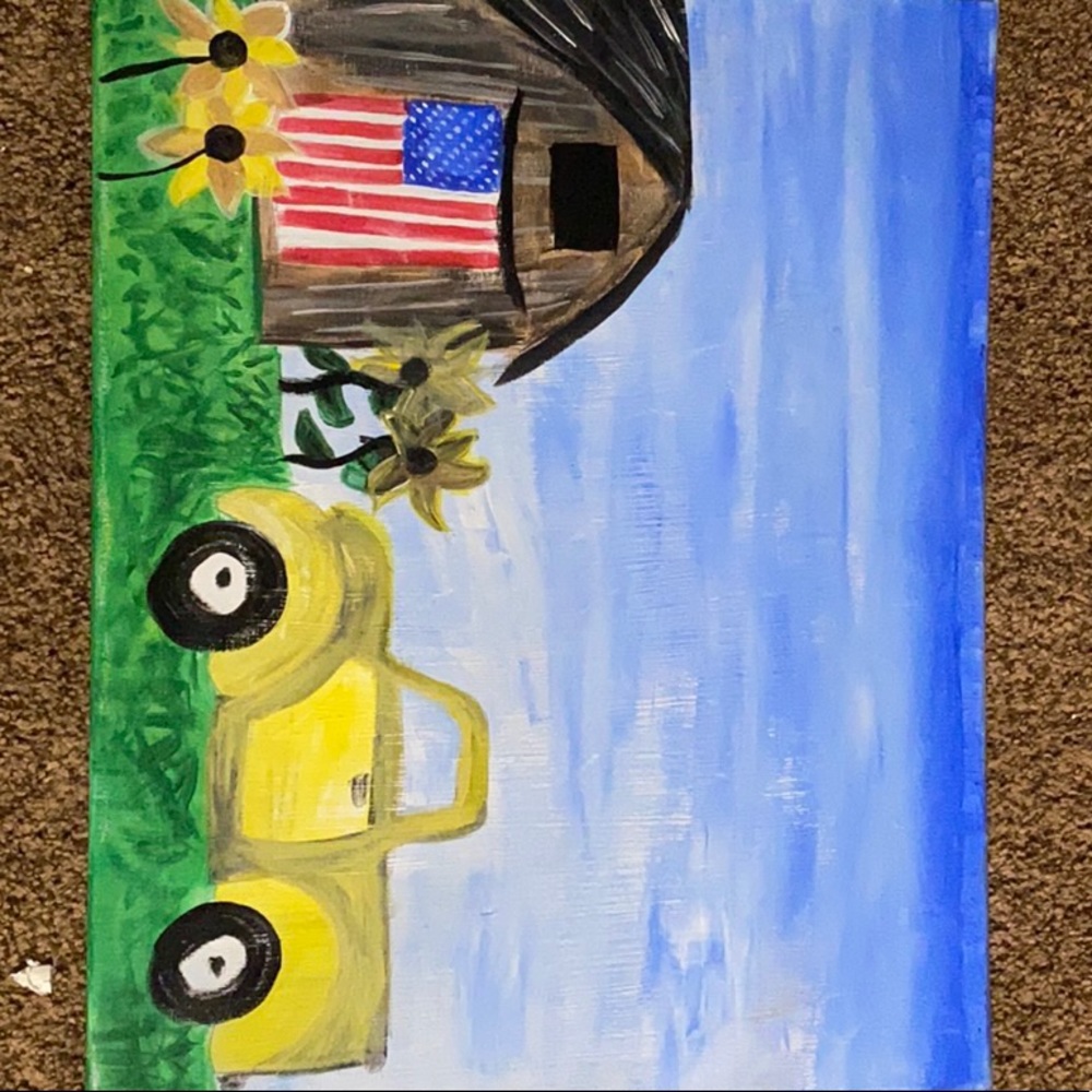 Hand painted canvas